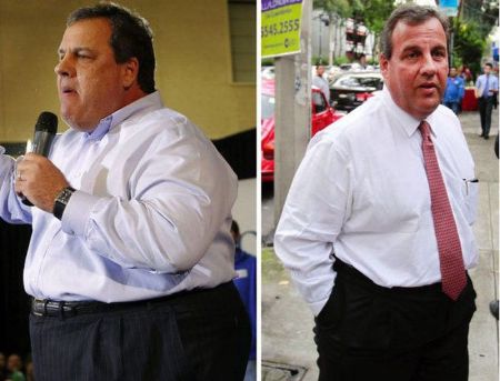 Chris Christie lost between 90 and 100 pounds after lap band surgery.